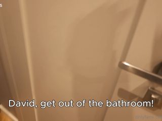 VickiKicks extreme ballbusting femdom – Get out of the bathroom or Ill crush your balls