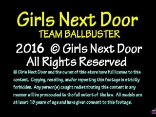 Girls Next Door: Team Ballbuster: Aphrodite The Ball Trampling Goddess