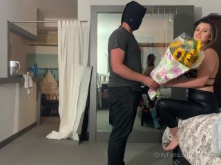 Princess Vienna Vault - A guy gets kicked in the balls for a bouquet of flowers