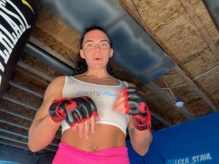 lexa muscles - Male Student Gets Ass Kicked by Sexy Boxing Professor