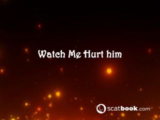 Scatbook - BlazedBrat - Ballbusting Shock - Vanilla Friend Watches Cock Destruction